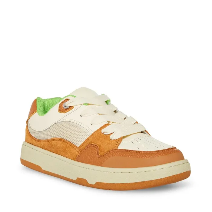 Steve Madden Jayme Tan Leather Mens Sneakers Steve Madden Jayme Tan Leather Mens Sneakers