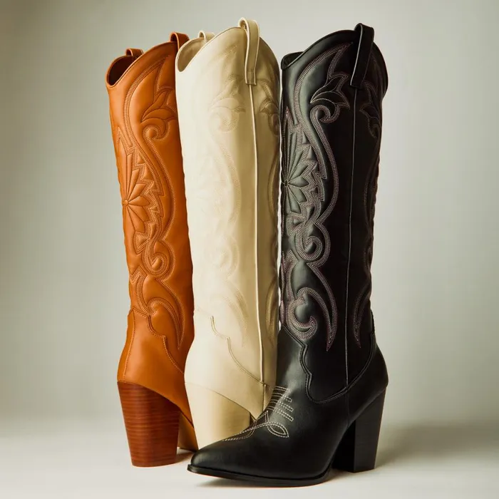 Steve Madden Lasso Bone Leather Womens Boots and Booties