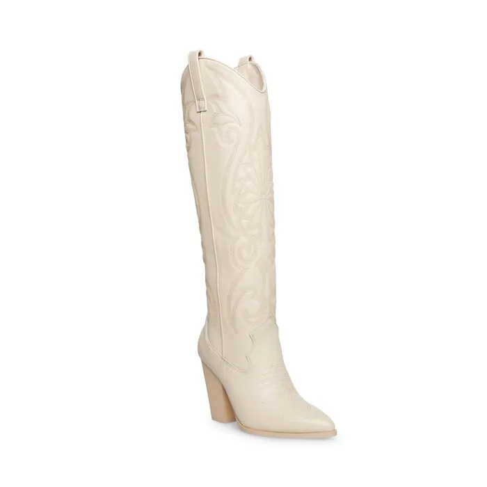 Steve Madden Lasso Bone Leather Womens Boots and Booties