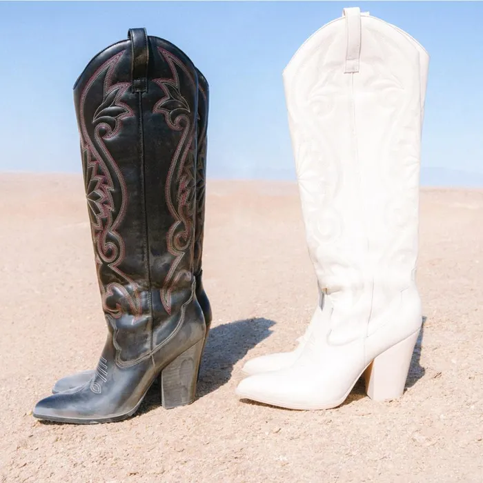 Steve Madden Lasso Bone Leather Womens Boots and Booties
