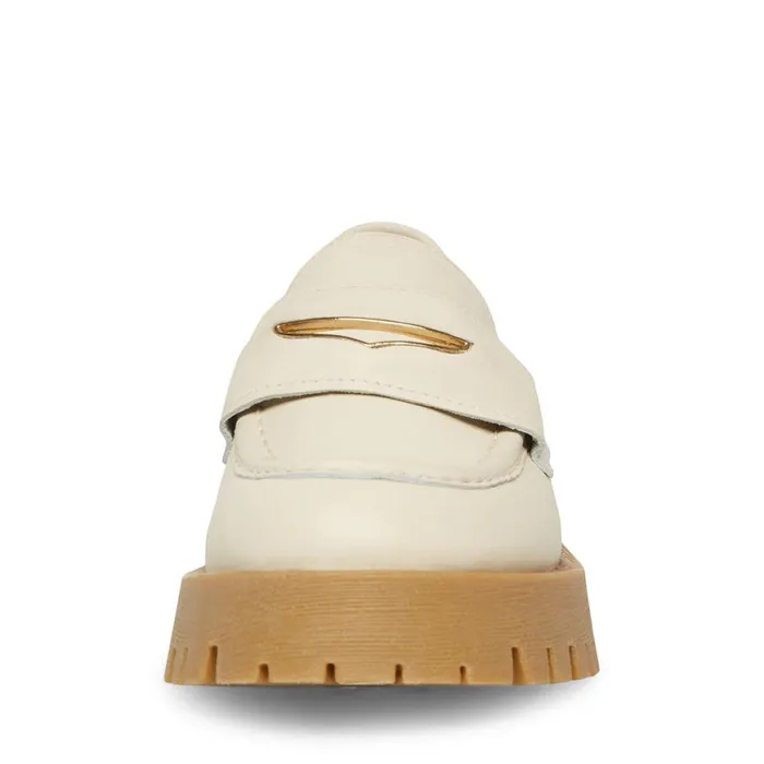 Steve Madden Lawrence Bone Multi Womens Loafers and Flats