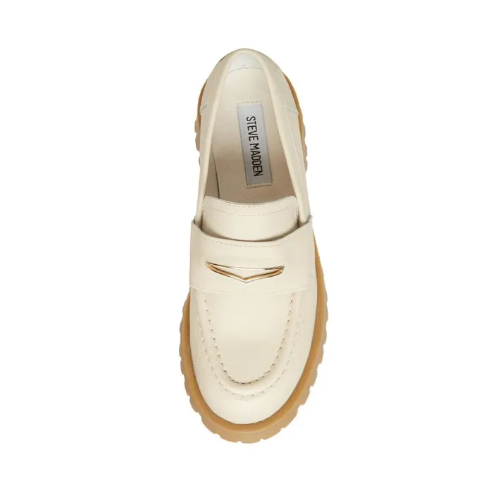 Steve Madden Lawrence Bone Multi Womens Loafers and Flats