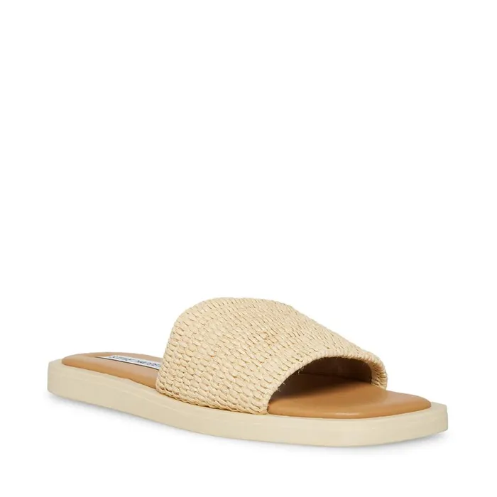 Steve Madden Leigh Natural Womens Sandals