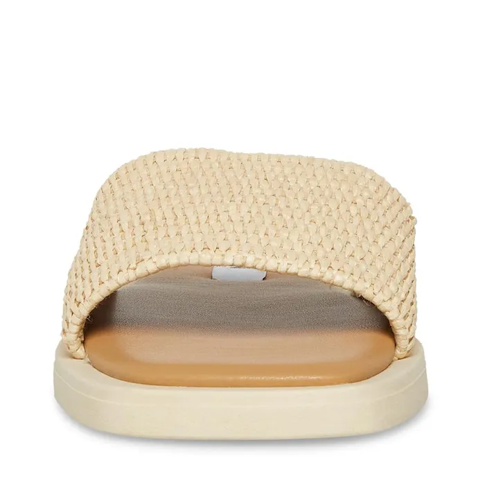 Steve Madden Leigh Natural Womens Sandals