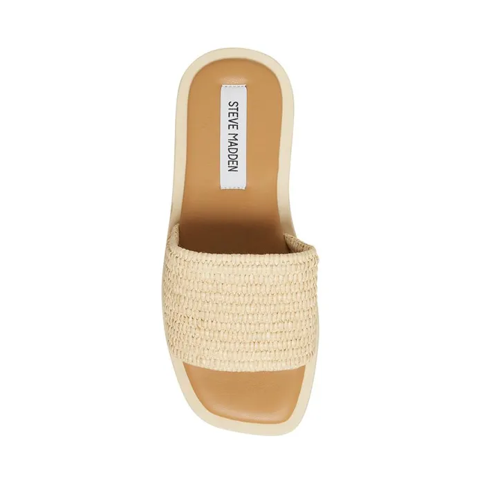 Steve Madden Leigh Natural Womens Sandals