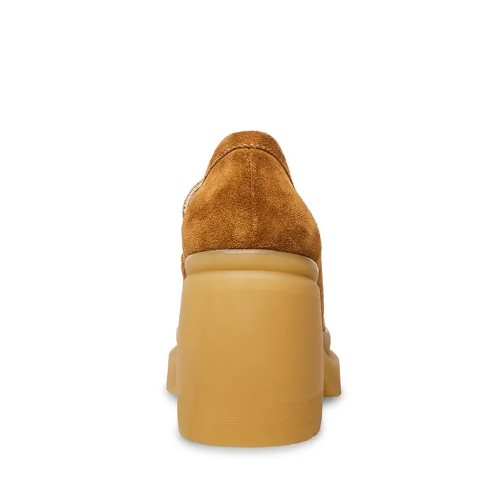 Steve Madden Louise Chestnut Suede Womens Heels