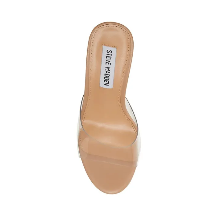 Steve Madden Marvelous Clear Womens Sandals