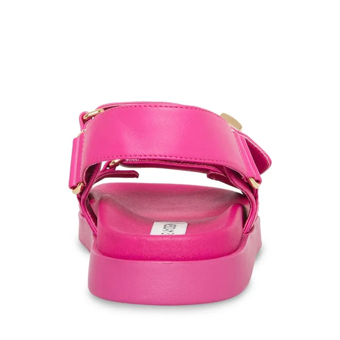 Steve Madden Mona Pink Leather Womens Sandals