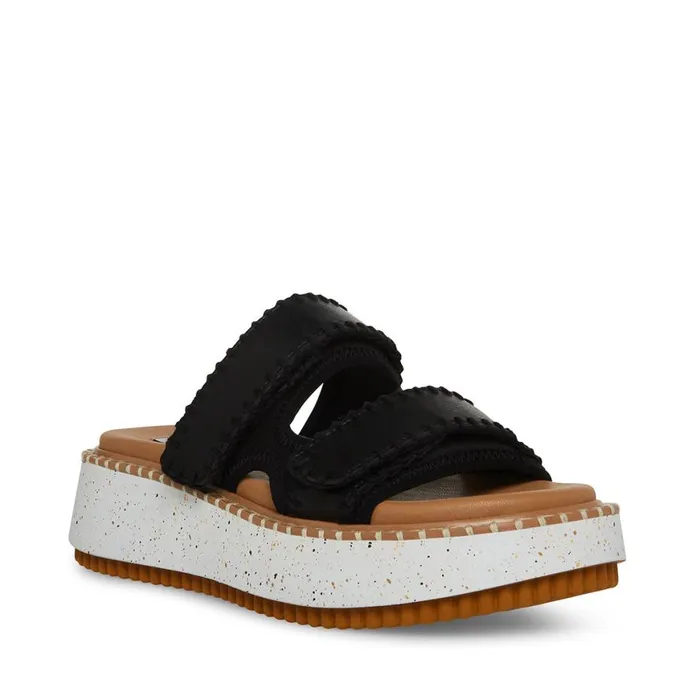 Steve Madden Otto Black Multi Womens Sandals