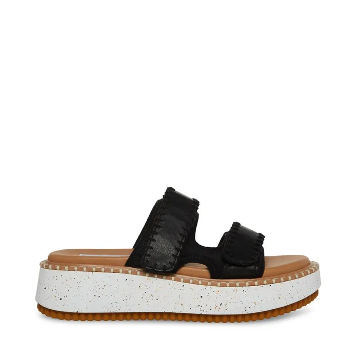 Steve Madden Otto Black Multi Womens Sandals
