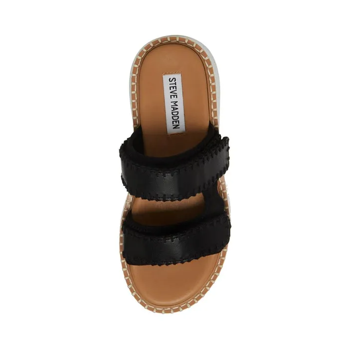 Steve Madden Otto Black Multi Womens Sandals