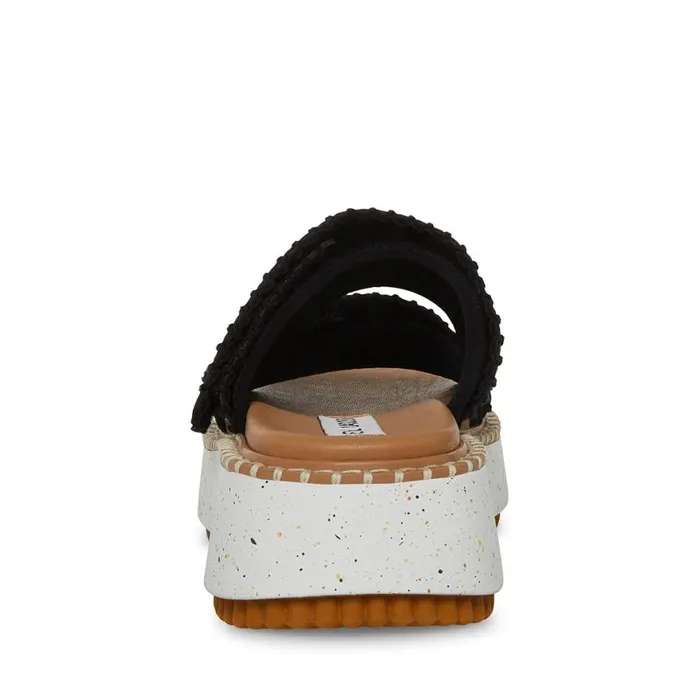 Steve Madden Otto Black Multi Womens Sandals