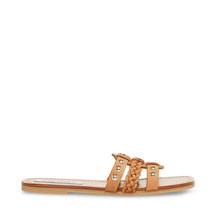 Steve Madden Paradise Tan Leather Womens Sandals