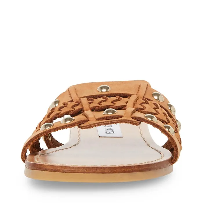 Steve Madden Paradise Tan Leather Womens Sandals