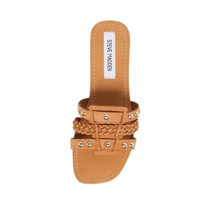 Steve Madden Paradise Tan Leather Womens Sandals