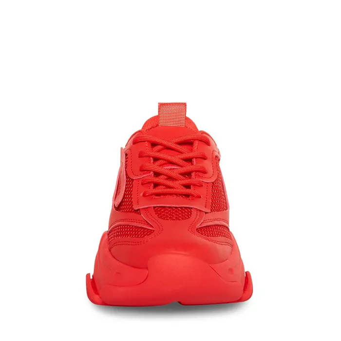Steve Madden Possession Red Womens Sneakers