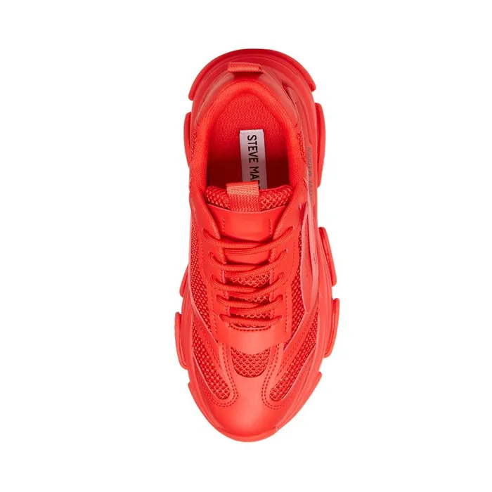 Steve Madden Possession Red Womens Sneakers