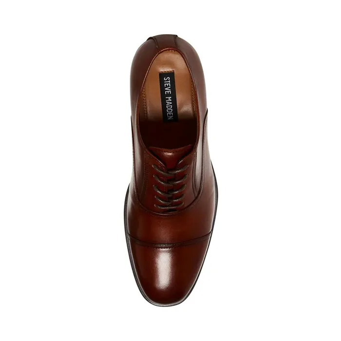 Steve Madden Princeton Cognac Leather Mens Dress Steve Madden Princeton Cognac Leather Mens Dress