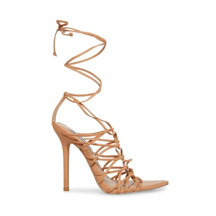 Steve Madden Sonyah Tan Womens Heels
