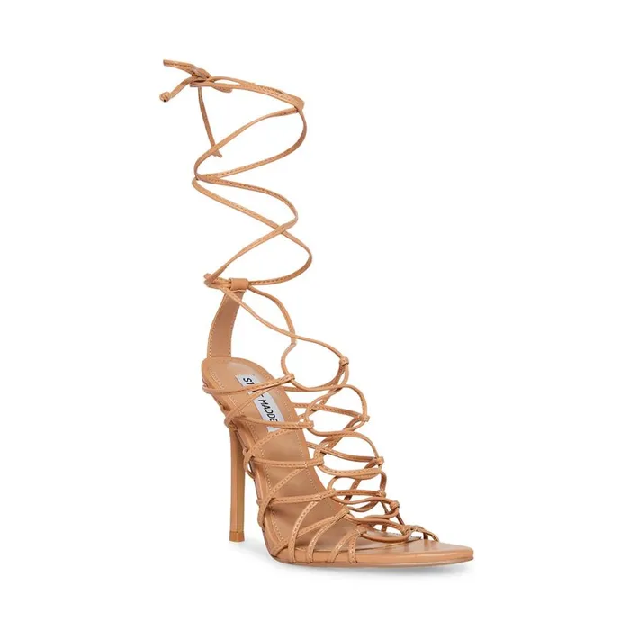 Steve Madden Sonyah Tan Womens Heels