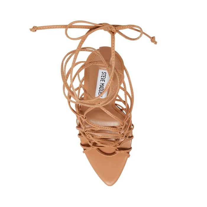 Steve Madden Sonyah Tan Womens Heels