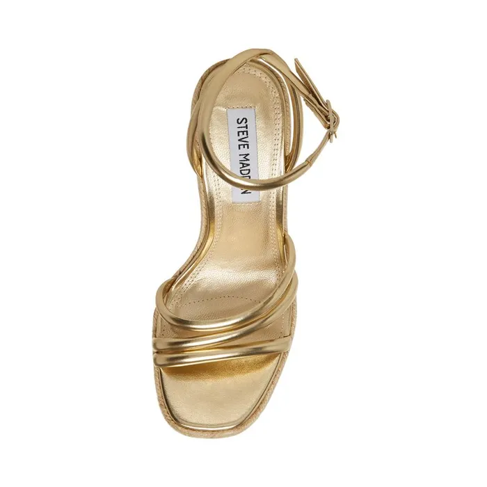 Steve Madden Taylor Gold Womens Sandals