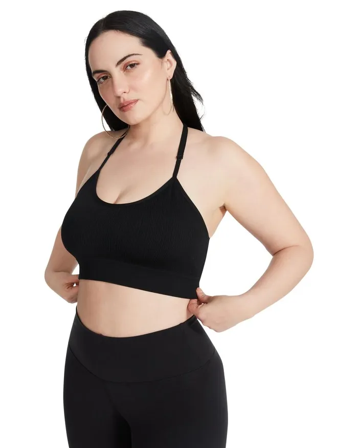 Steve Madden The Ella Mesh Bralette Black Womens Tops and Shirts
