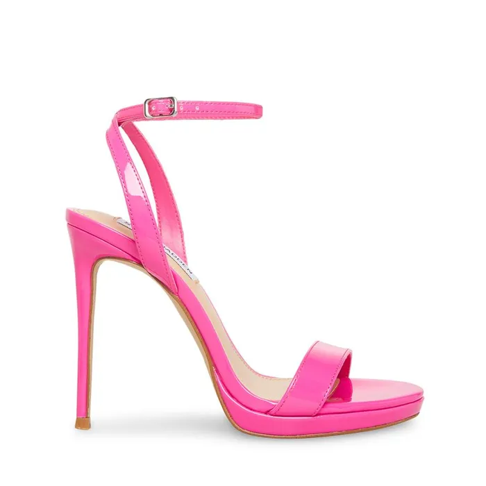 Steve Madden Wafer Fuschia Patent Womens Heels