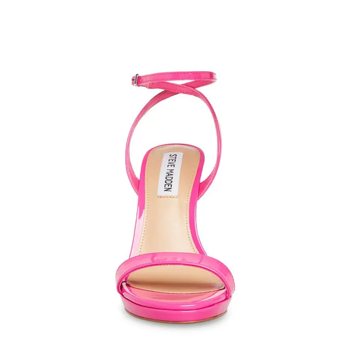 Steve Madden Wafer Fuschia Patent Womens Heels