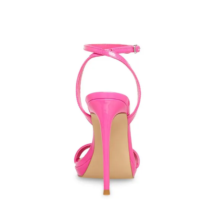 Steve Madden Wafer Fuschia Patent Womens Heels