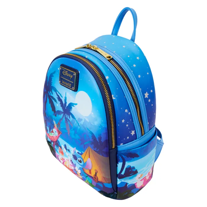 Stitch Camping Cuties Glow Mini Backpack Unisex Loungefly Backpacks Stitch Camping Cuties Glow Mini Backpack Unisex Loungefly Backpacks
