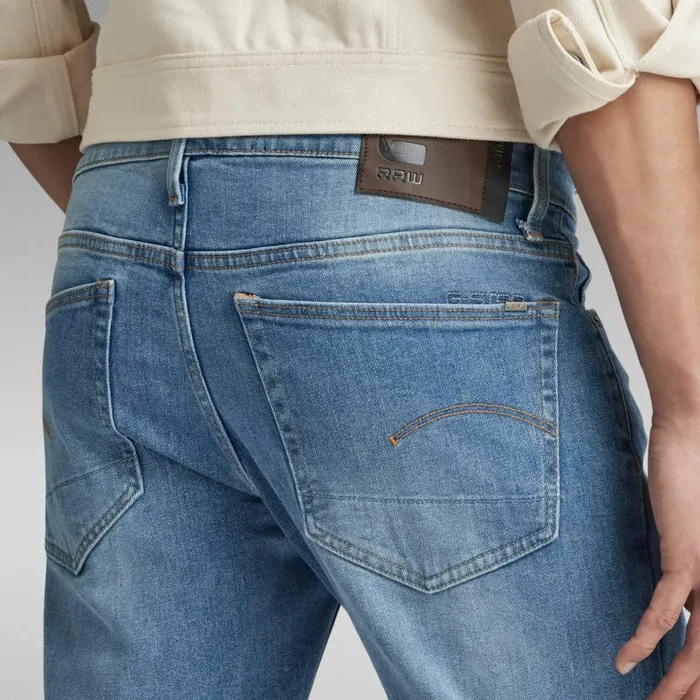 Straight Men GStar RAW 3301 Regular Straight Jeans Light Aged