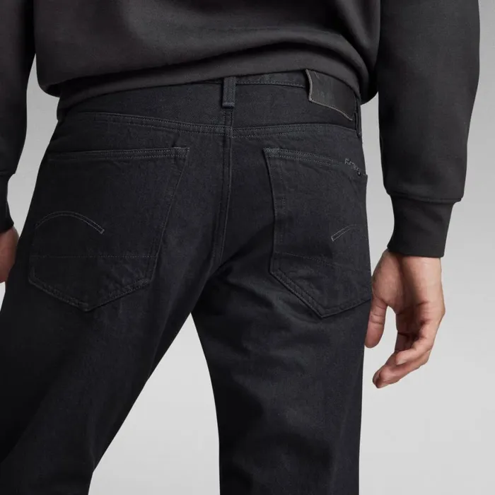 Straight Men GStar RAW 3301 Straight Jeans Pitch Black