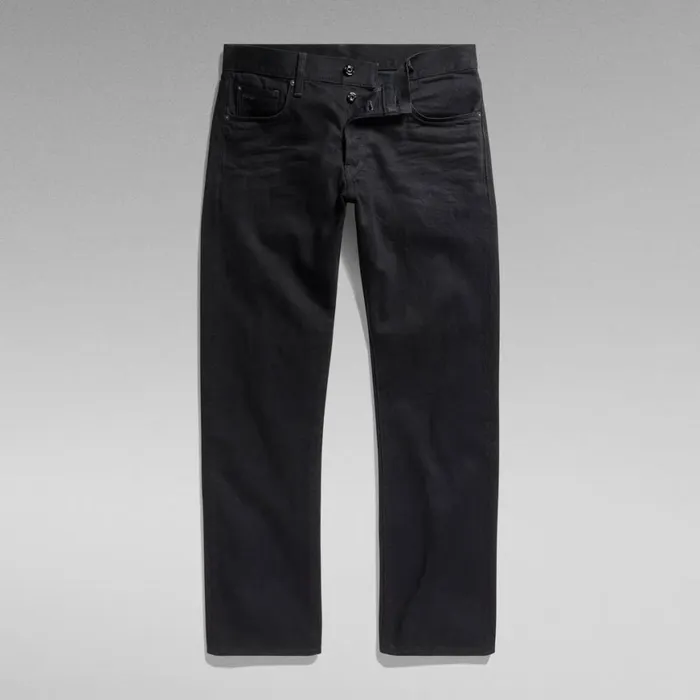 Straight Men GStar RAW 3301 Straight Jeans Pitch Black