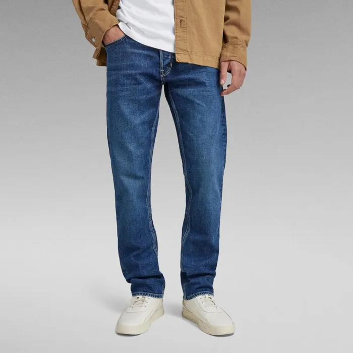 Straight Men GStar RAW Mosa Straight Jeans Faded Atlantic Ocean