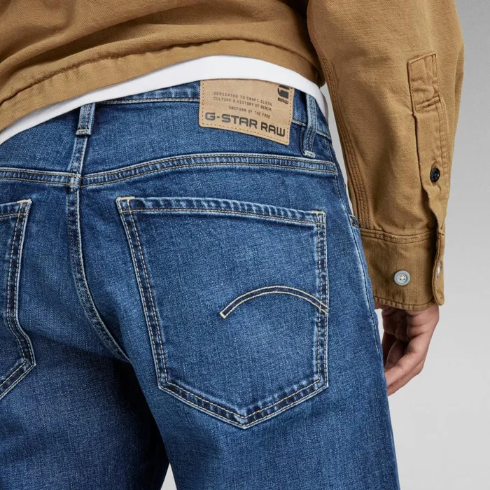 Straight Men GStar RAW Mosa Straight Jeans Faded Atlantic Ocean
