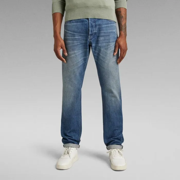 Straight Men GStar RAW Triple A Regular Straight Jeans Faded Sea Moss
