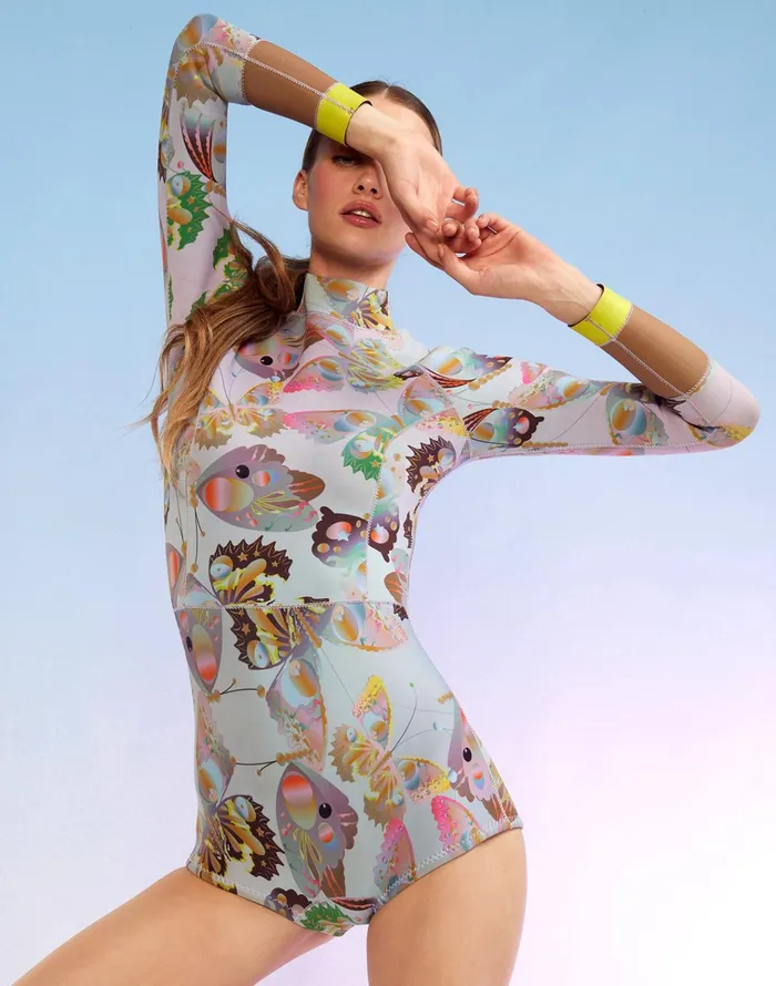 Sunrise Paisley Wetsuit 8211 Blumb Women Cynthia Rowley Surf and Swim
