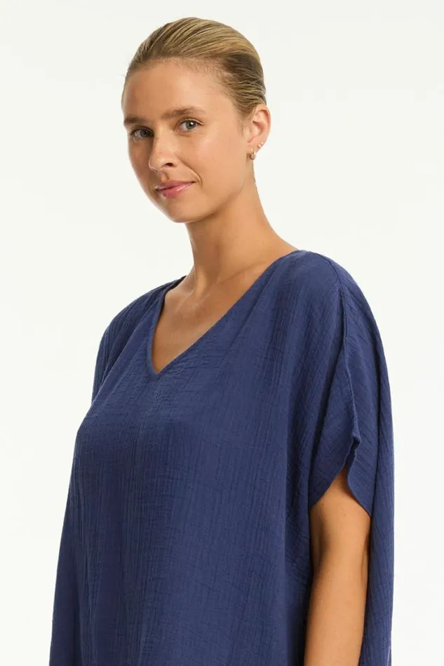 Sunset Kaftan Sunset French Navy Women Sea Level Kaftans