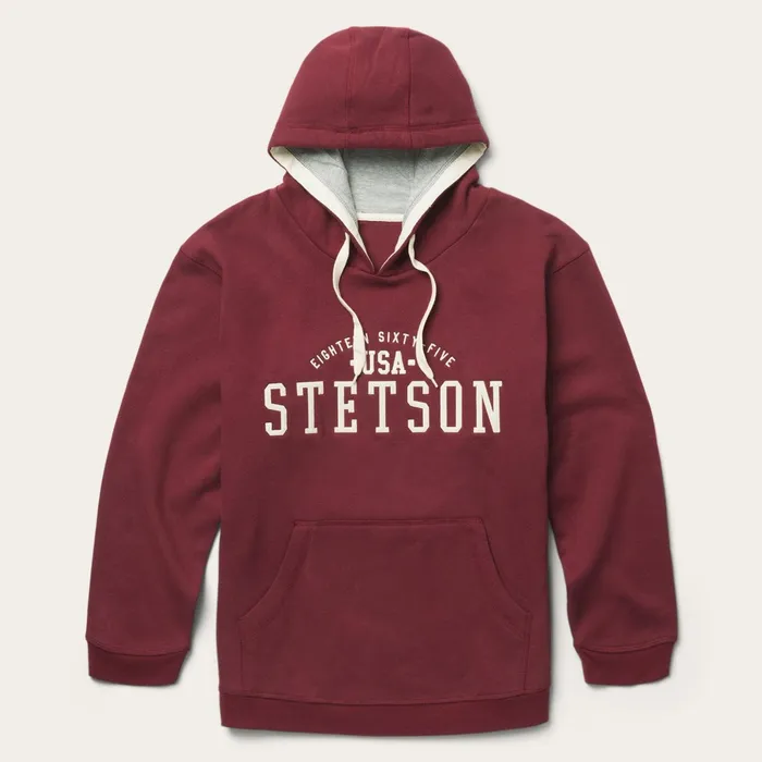 Sweaters and Hoodies Men Stetson Stetson Hooded Sweatshirt Red