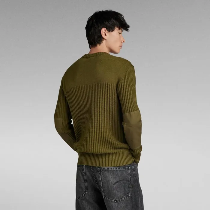 Sweaters Men GStar RAW Army Knitted Sweater Dark Olive