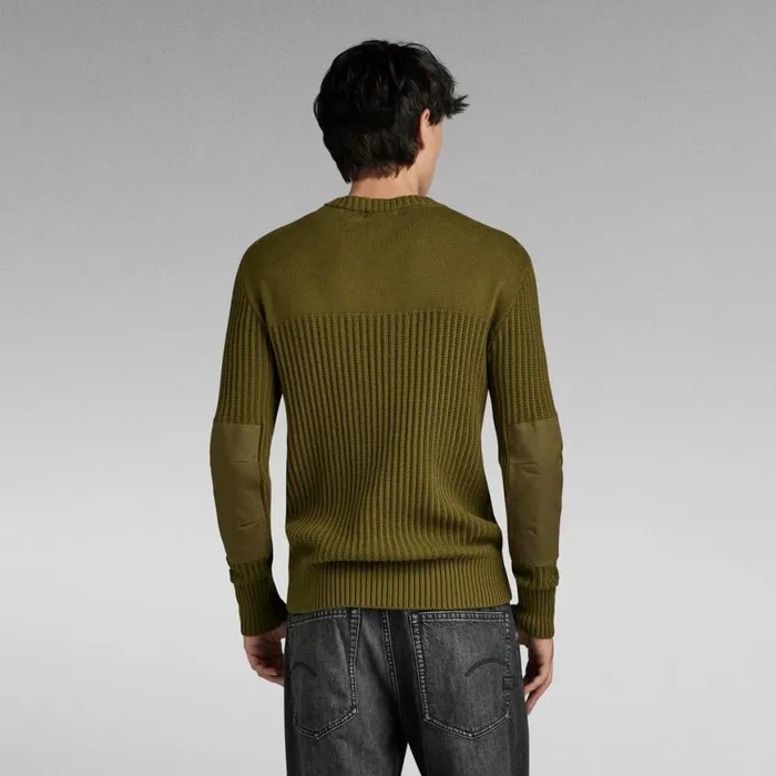 Sweaters Men GStar RAW Army Knitted Sweater Dark Olive