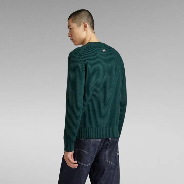 Sweaters Men GStar RAW Essential Knitted Sweater Laub