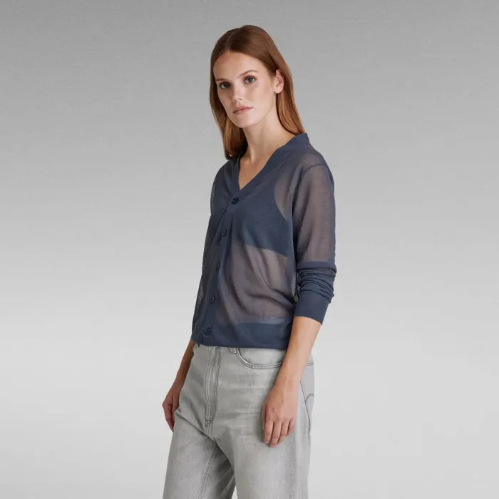 Sweaters Women GStar RAW Core Cardigan Knit Fantem Blue