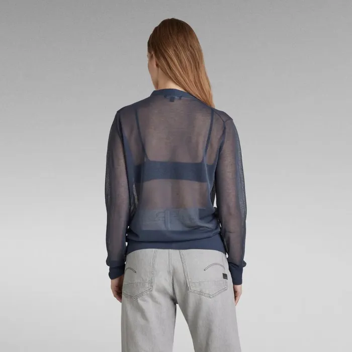 Sweaters Women GStar RAW Core Cardigan Knit Fantem Blue