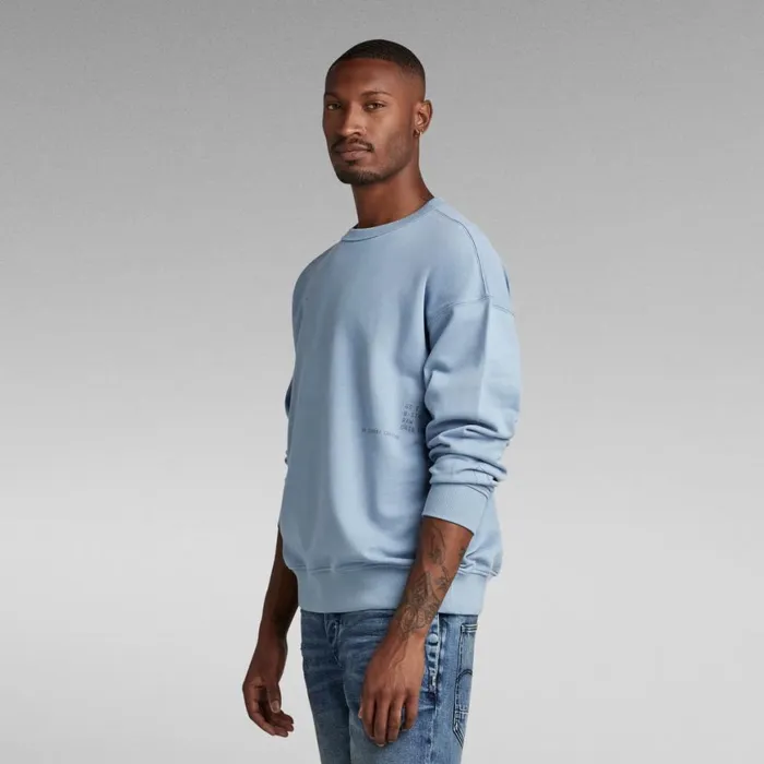 Sweatshirts and Hoodies Men GStar RAW Irregular Graphics Loose Sweater Lake