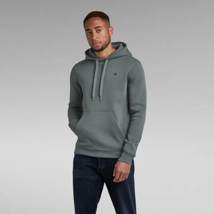Sweatshirts and Hoodies Men GStar RAW Premium Core Hooded Sweater Graphite