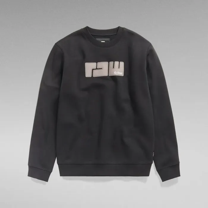 Sweatshirts and Hoodies Men GStar RAW RAW Felt Sweater Dark Black