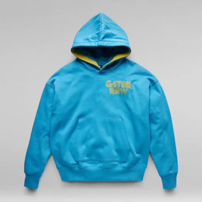 Sweatshirts and Hoodies Men GStar RAW Unisex Disco Chest Hoodie Light Onymia Blue Sweatshirts and Hoodies Men GStar RAW Unisex Disco Chest Hoodie Light Onymia Blue