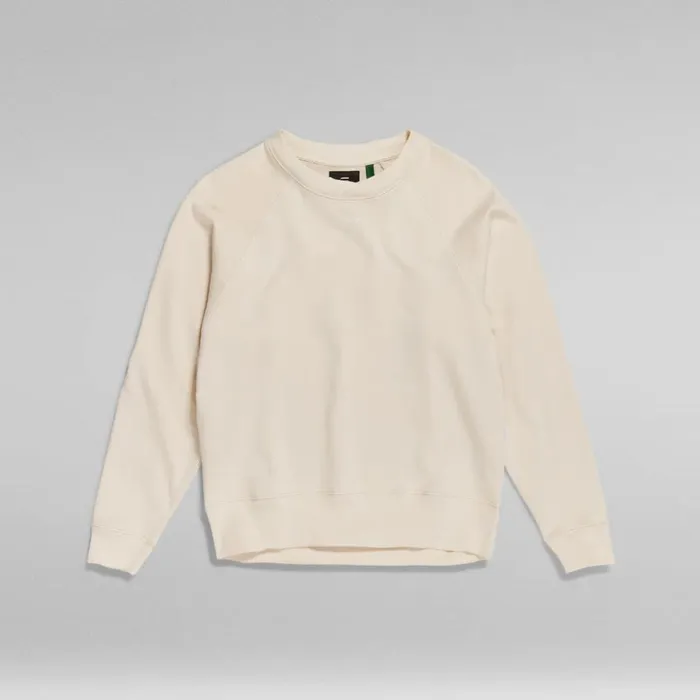 Sweatshirts and Hoodies Women GStar RAW Back Photo Print Sweater Ecru